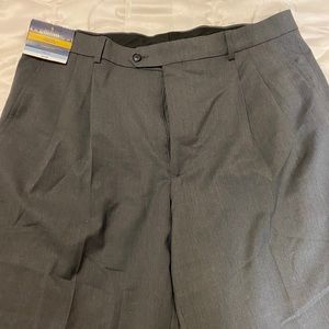 NWT Stafford Charcoal Grey Dress Pants Size 36/32